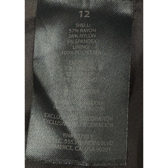 Banana Republic Womens Size 12 Brown Ponte Pants Chino Dress Ankle Trousers New - Picture 7 of 8